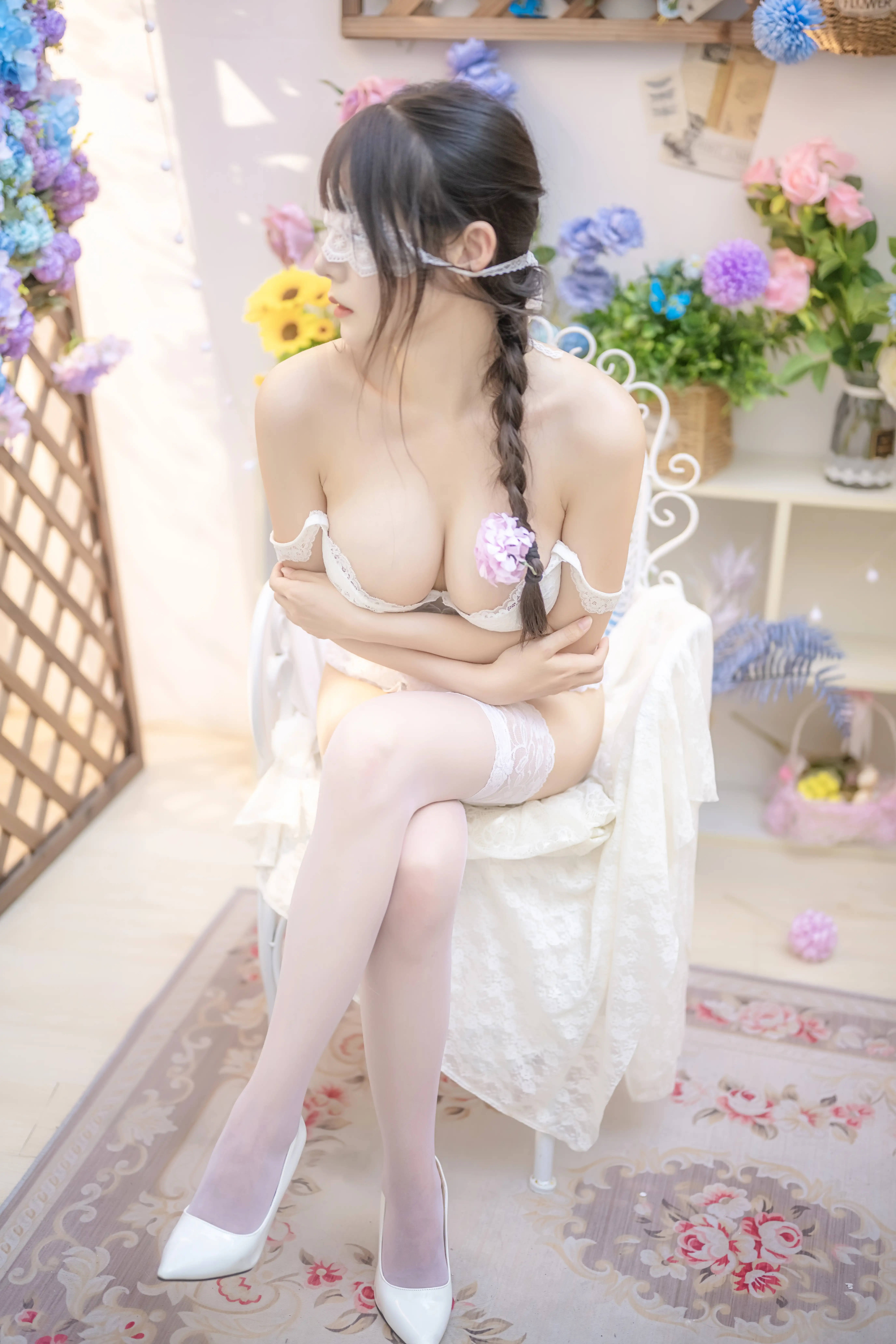 香草喵露露 NO.022 白色花房 [49P2V-1.14GB] - 第7张