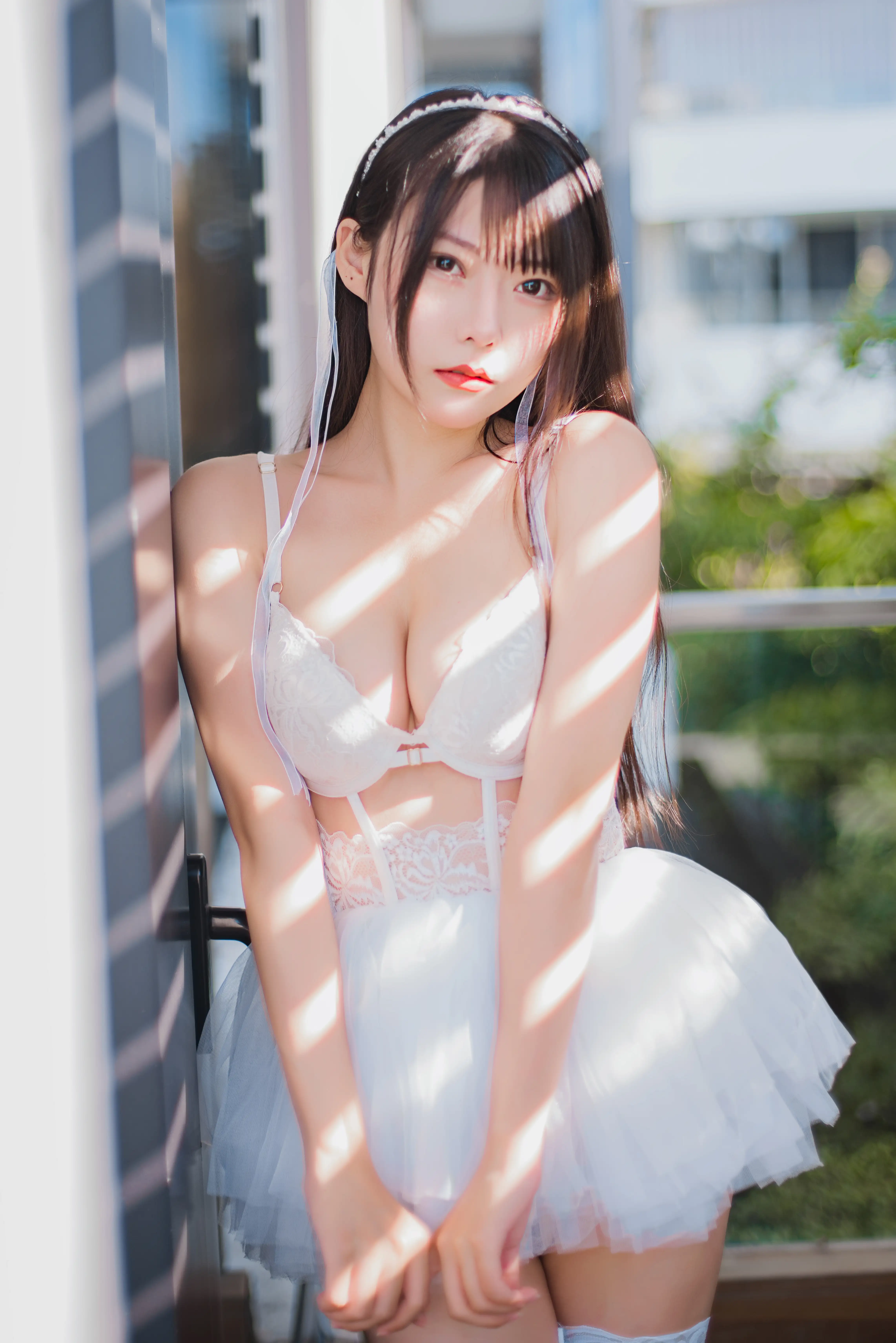 香草喵露露 NO.042 杨枝甘露 白色纱裙 [48P1V-1.22GB]