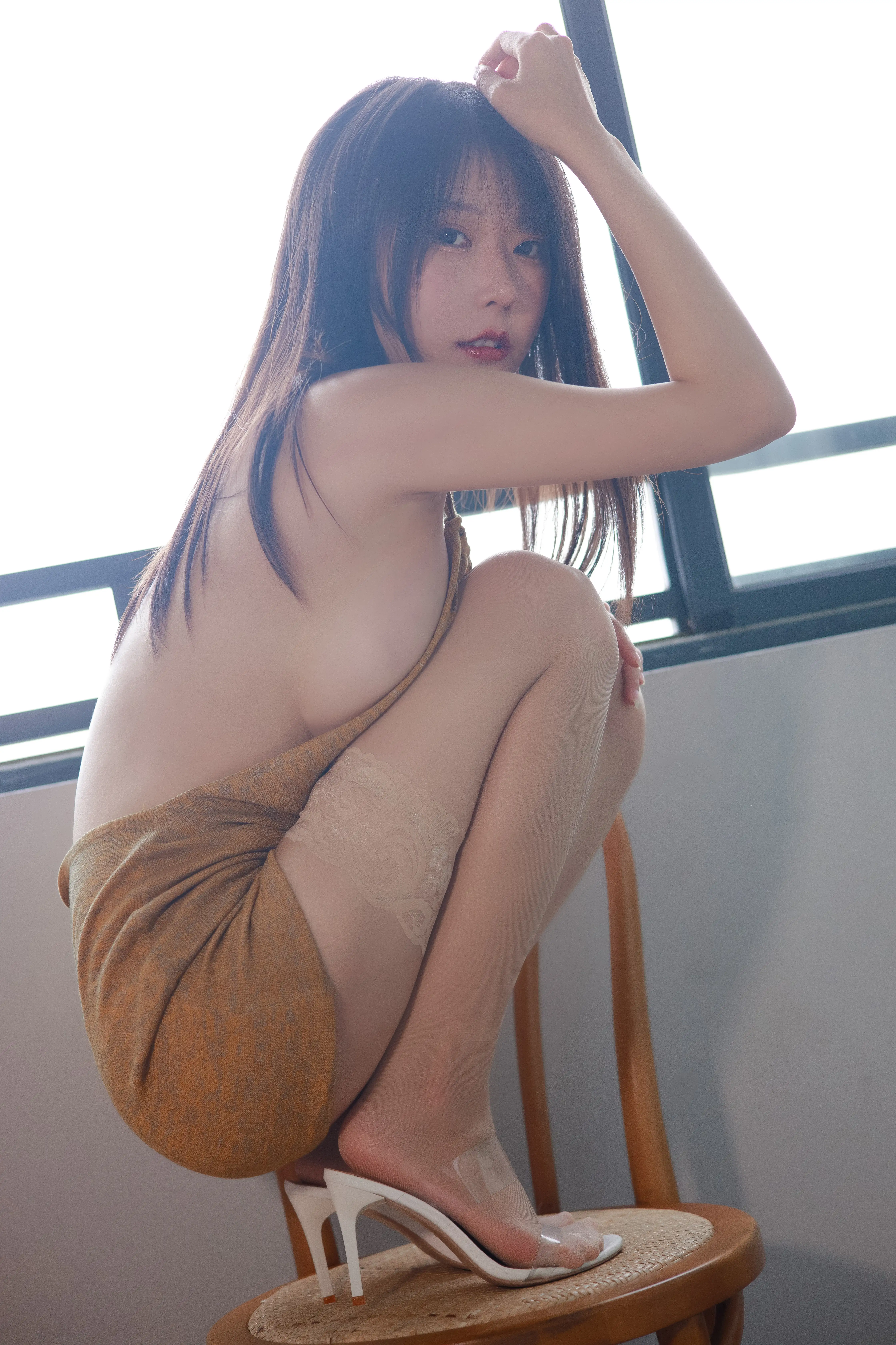 香草喵露露 NO.047 杨枝甘露 露背裙裙 [54P1V-1.08GB]