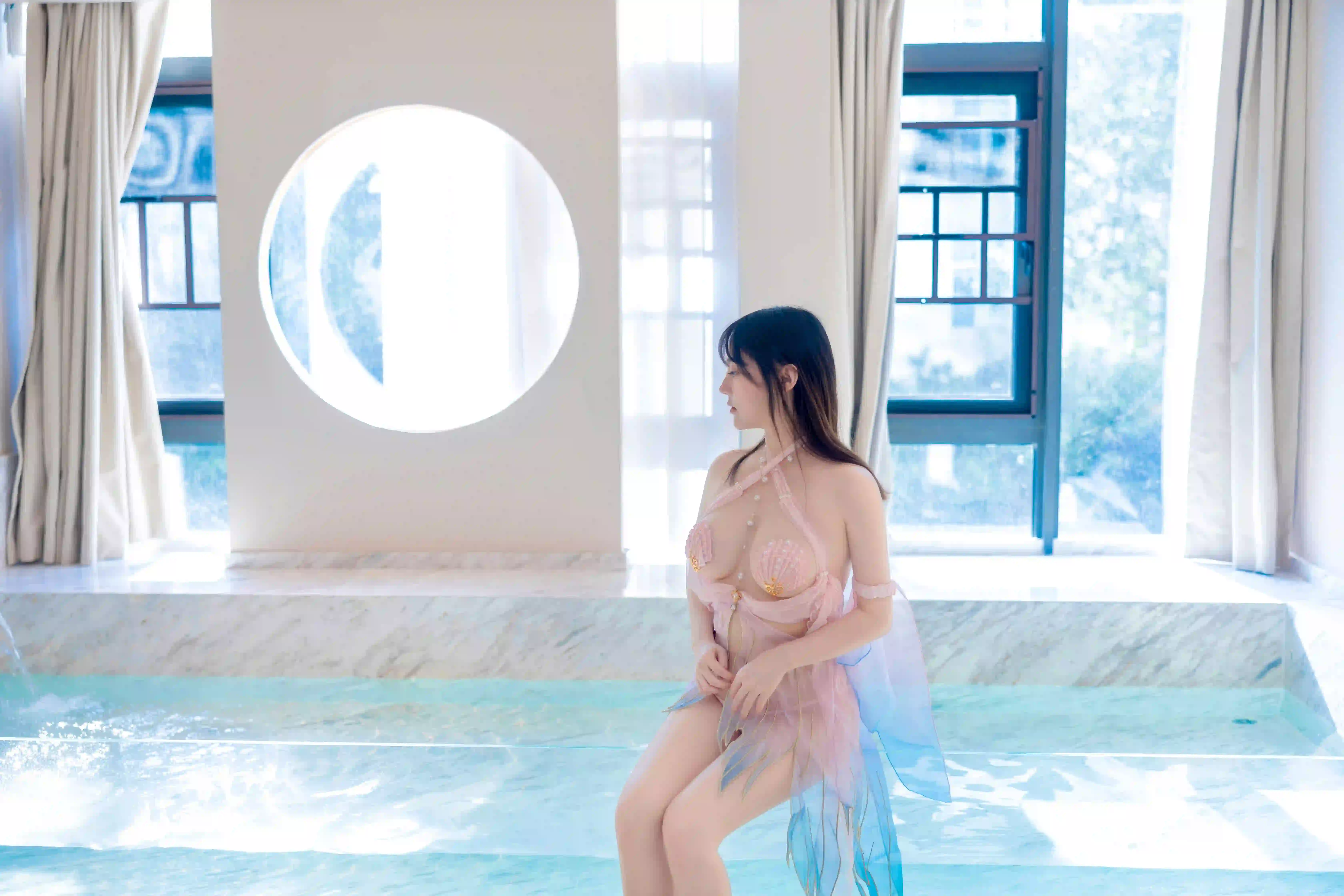 豆瓣酱 NO.001 内购无水印 NO.7650 贝壳泳衣 [78P 1.07 GB] - 第1张