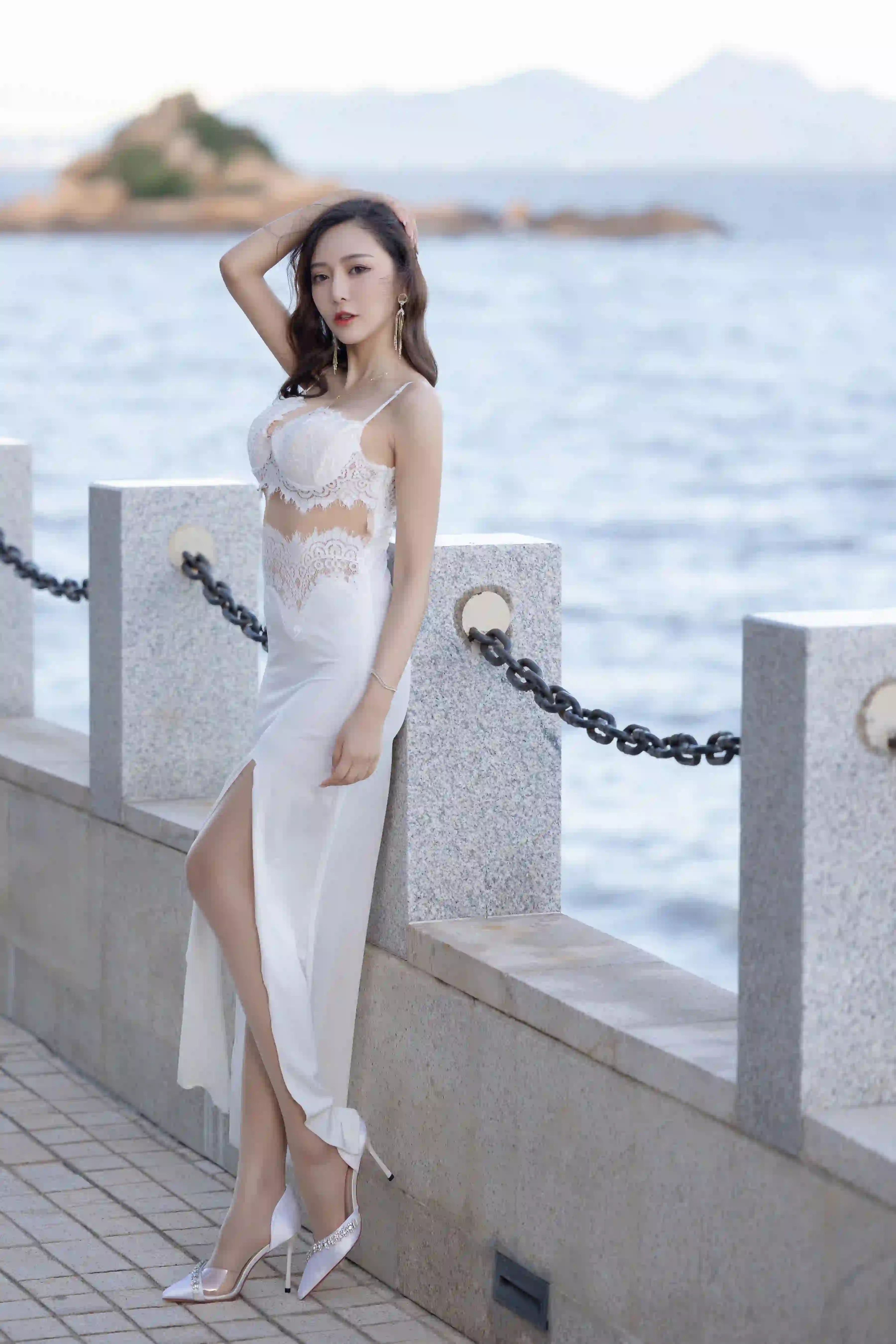 王馨瑶 NO.017 内购无水印 NO.4004 白色裙子灰色旗袍 [87P 301.70 MB] - 第3张