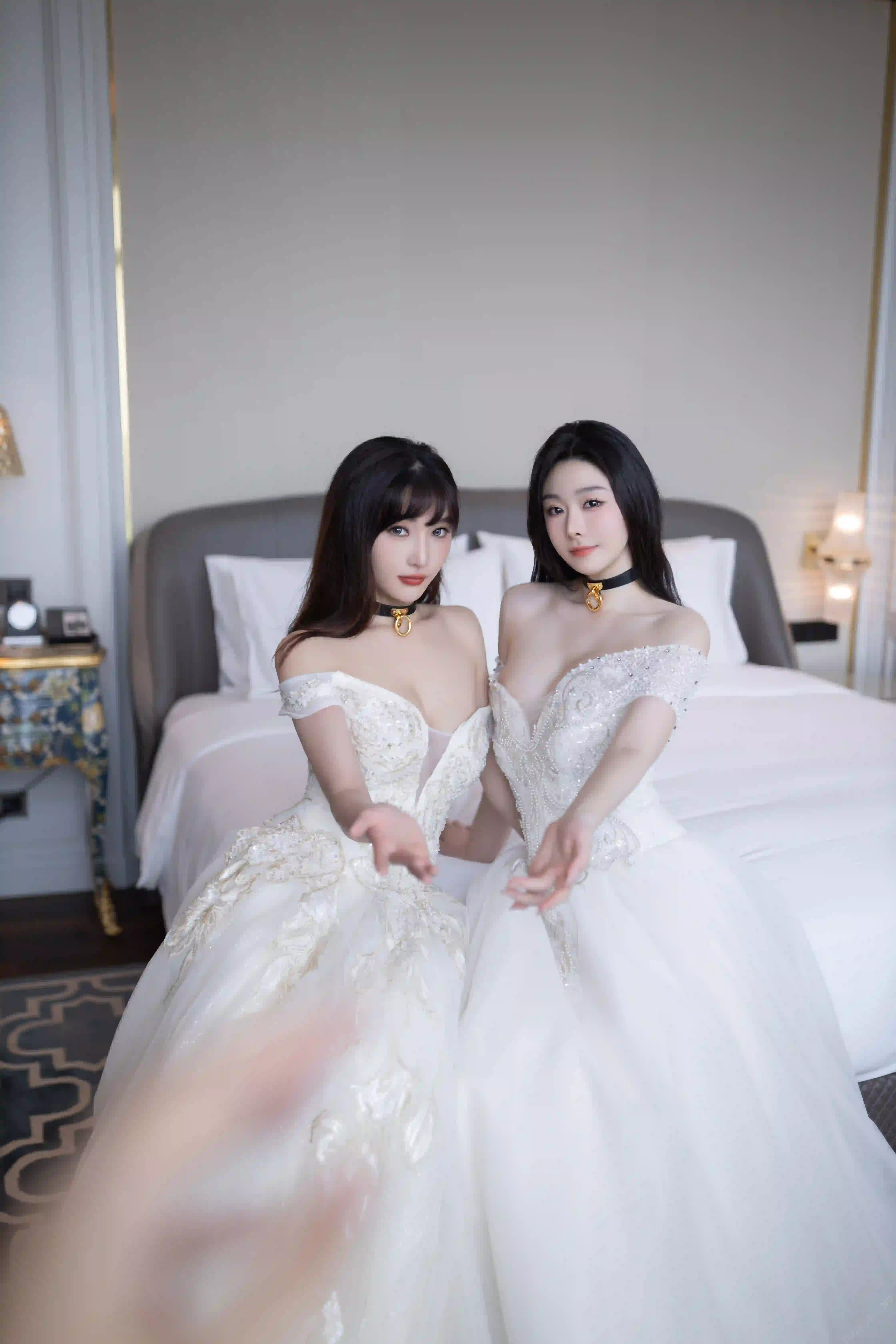 是小逗逗 NO.001 &陆萱萱 双人婚纱 [100P-1.13GB] - 第3张