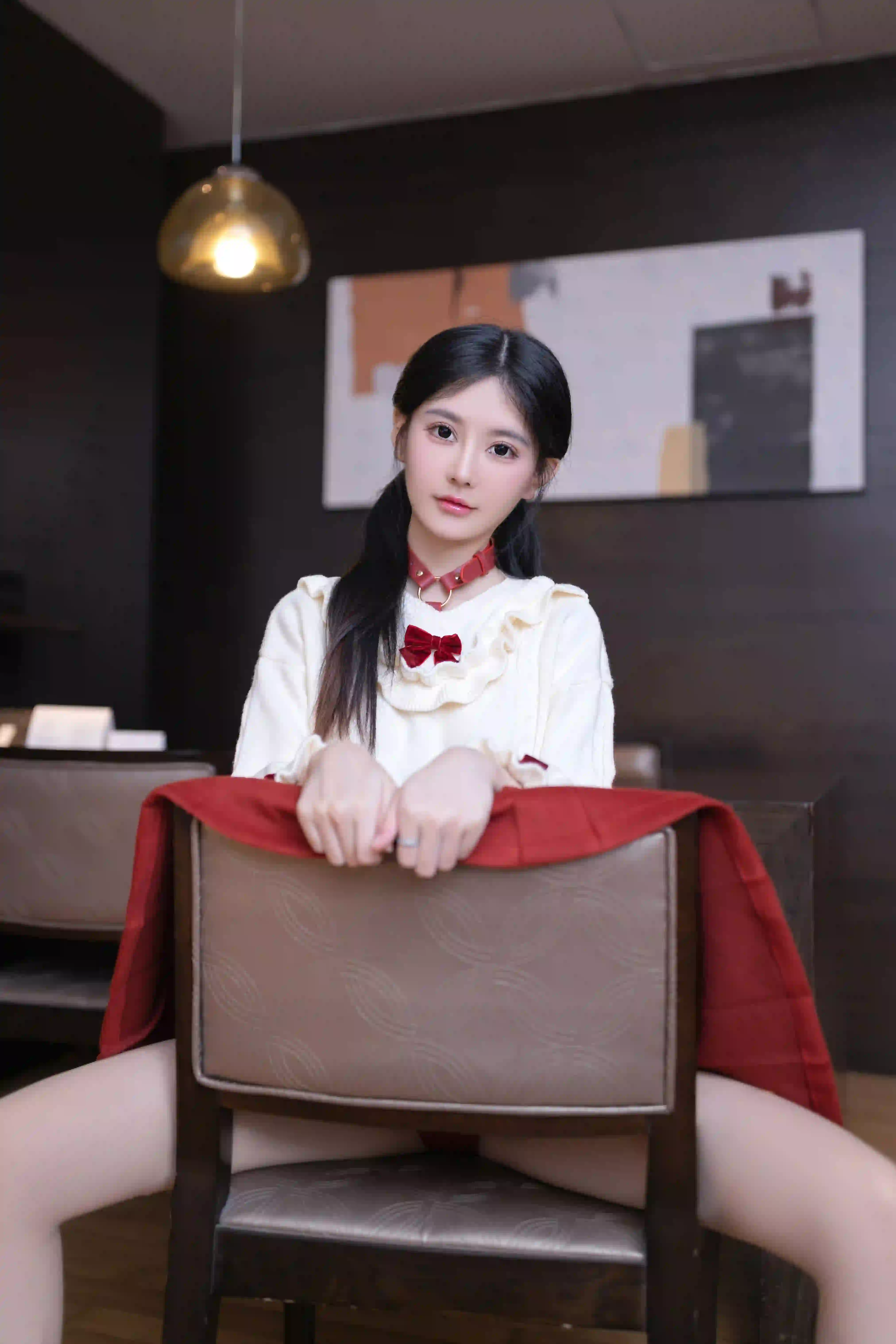 谢小蒽 NO.025 内购无水印 新年特写 红色束缚 [58P 723.79 MB] - 第1张
