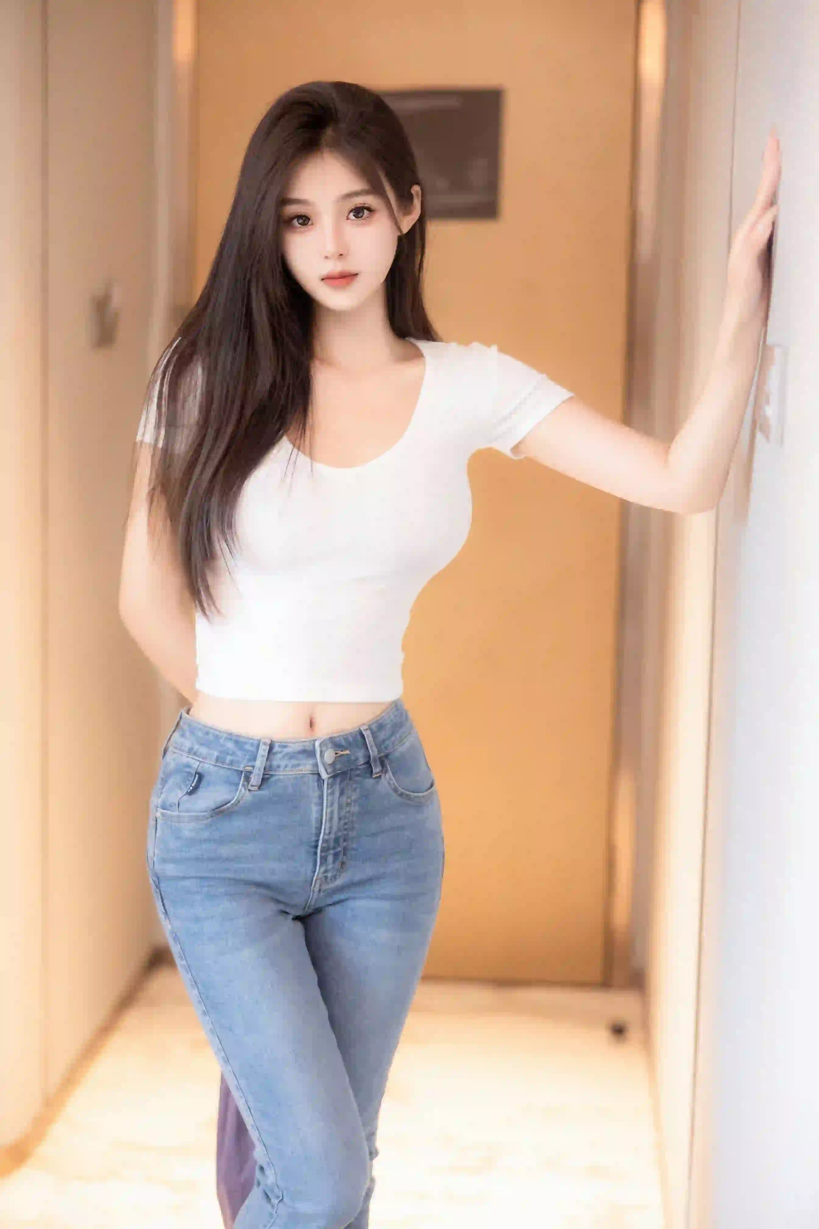 周周不吃香菜 NO.001 内购无水印 8467 简约牛仔裤 [88P 412MB] - 第2张